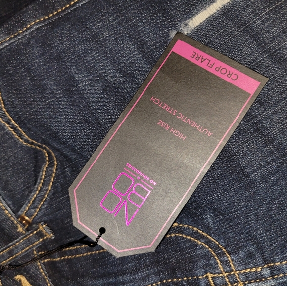 NOBO High Rise Crop Flare Jeans 3 - Picture 5 of 8